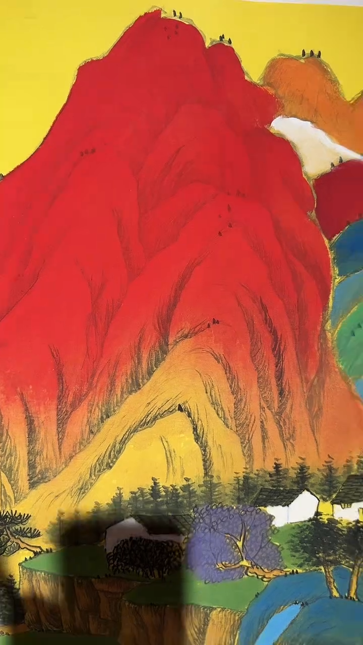 国画易志平 L003六尺 锦绣山河