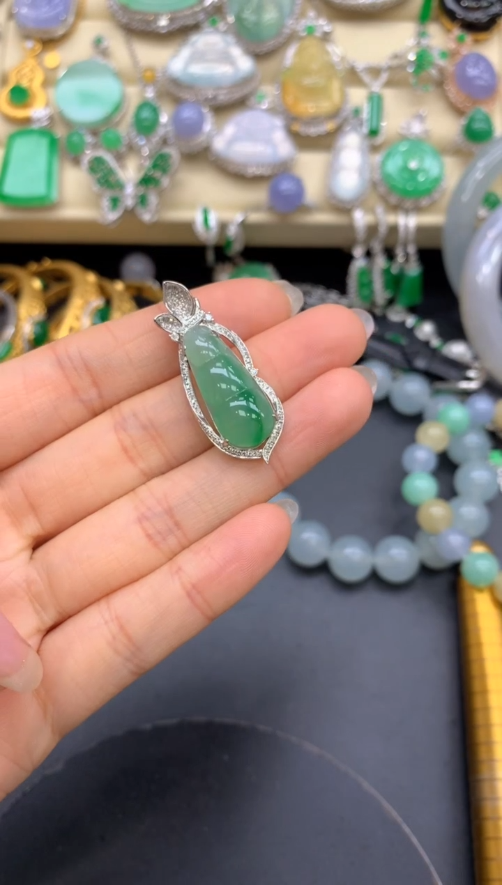 【闪购商品】翡翠颈饰18K金镶嵌288-中国好珍宝