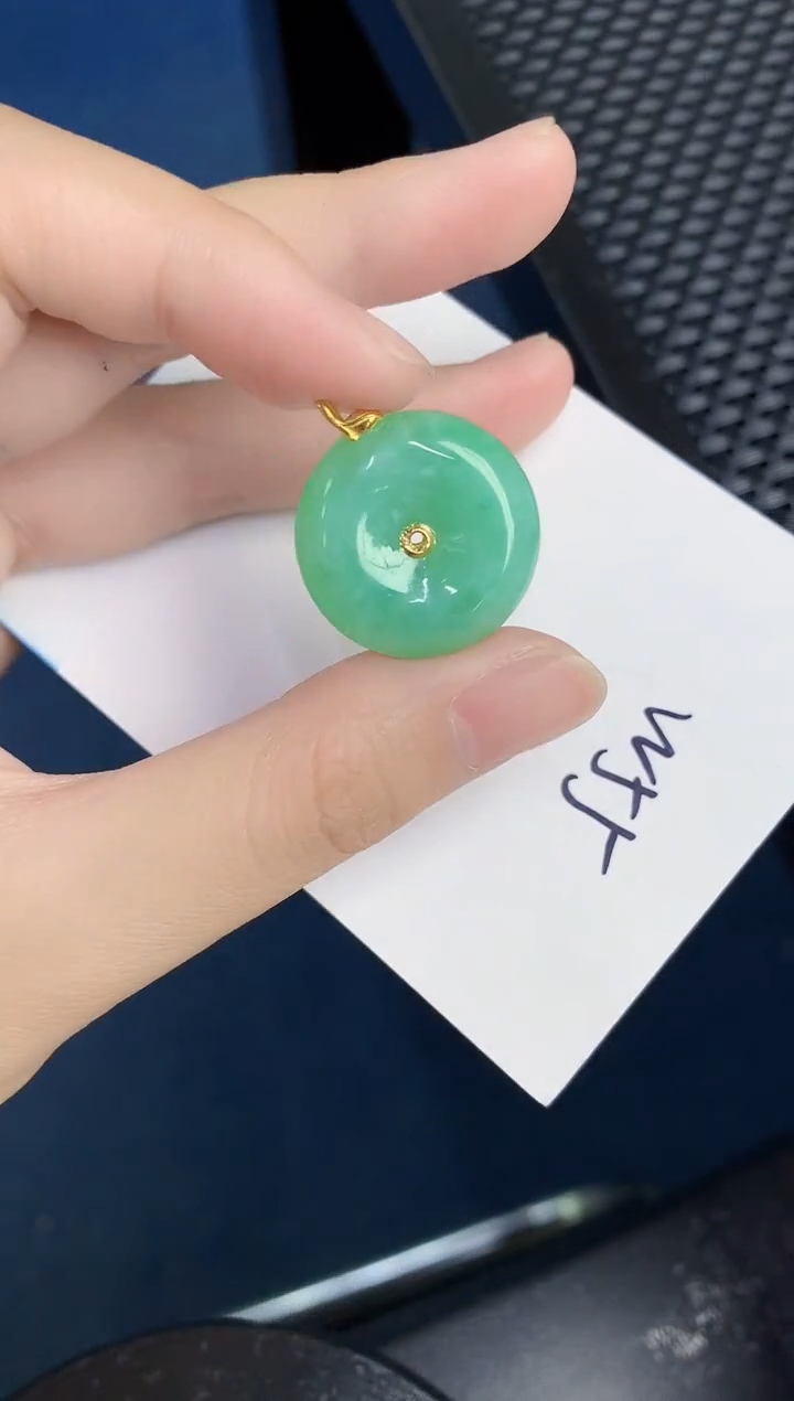 【闪购商品】翡翠颈饰18K金镶嵌000000000