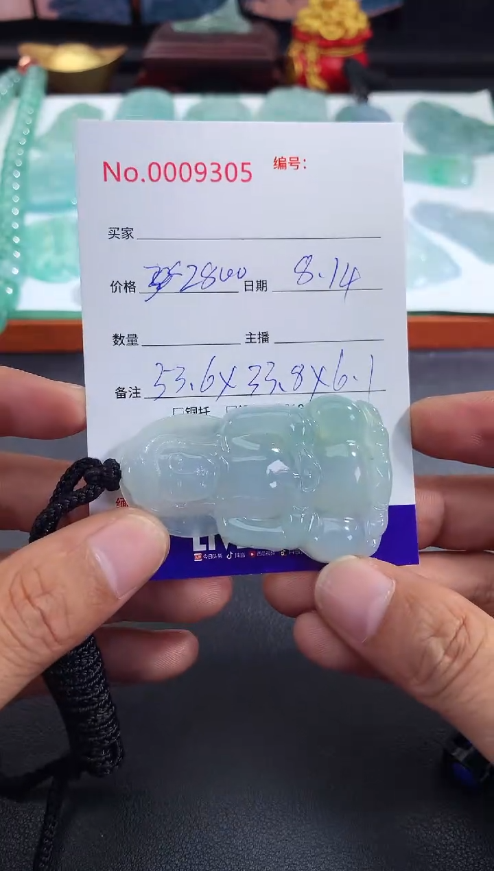 翡翠未镶嵌颈饰正装