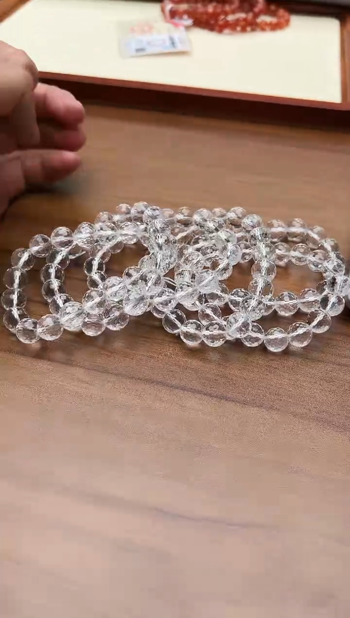 【闪购商品】水晶手链未镶嵌白水晶刻面手链