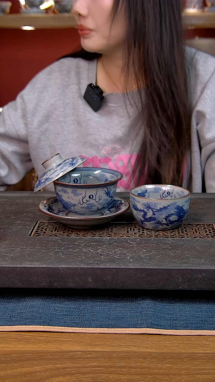 简装家用款2件套 老陶泥开片纹陶瓷茶具