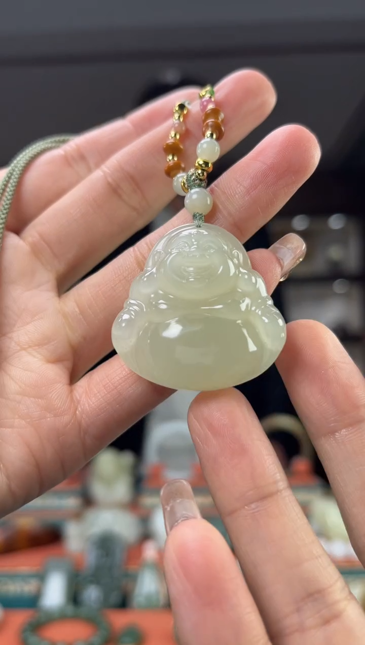 【闪购商品】和田玉颈饰未镶嵌佩佩35mm左右