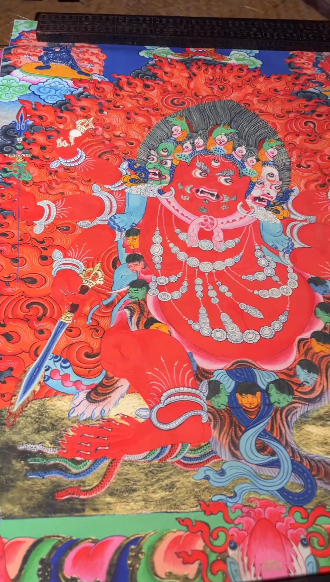 卷轴画卷轴画帅帅的唐卡