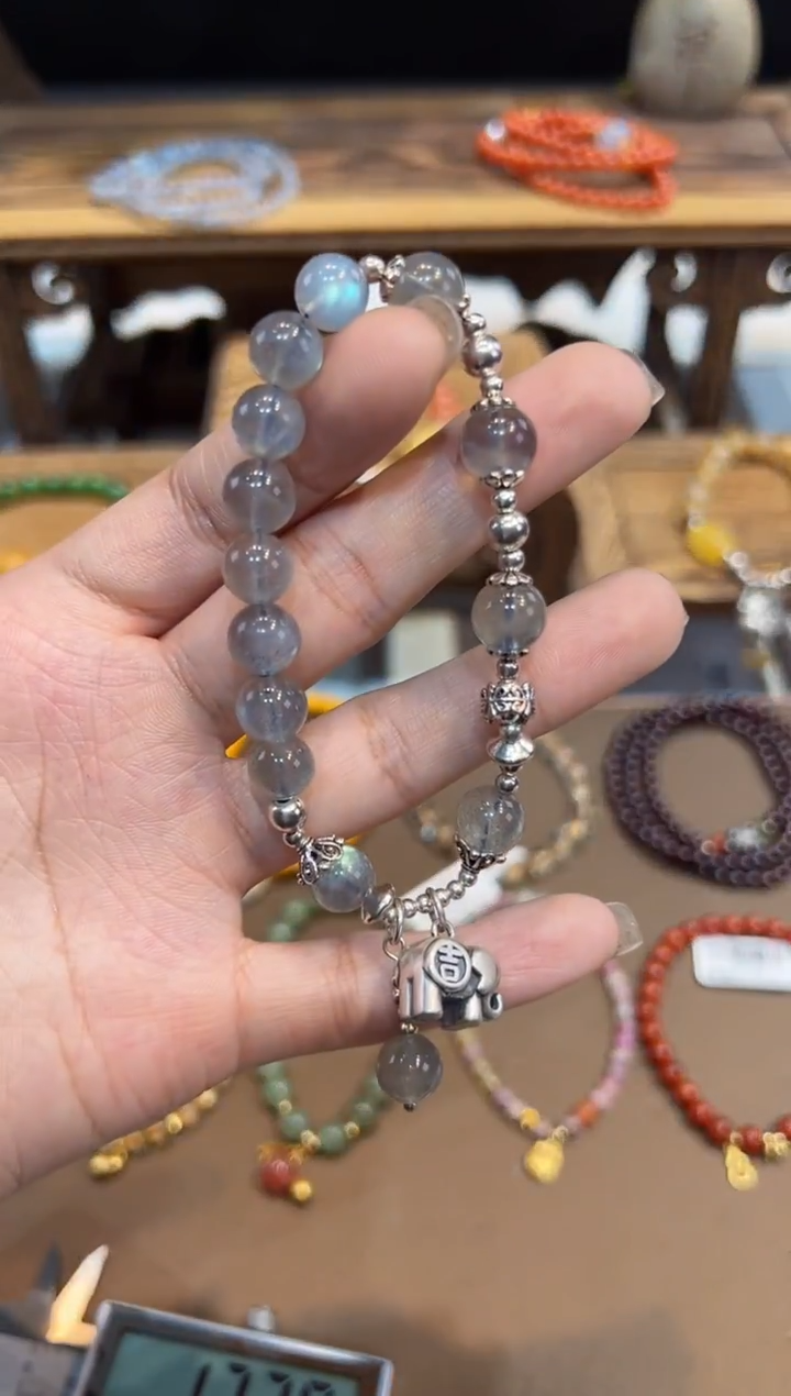 【闪购商品】长石手链未镶嵌手饰@@