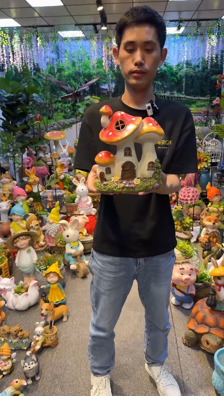 无花朵花园庭院摆件&00&