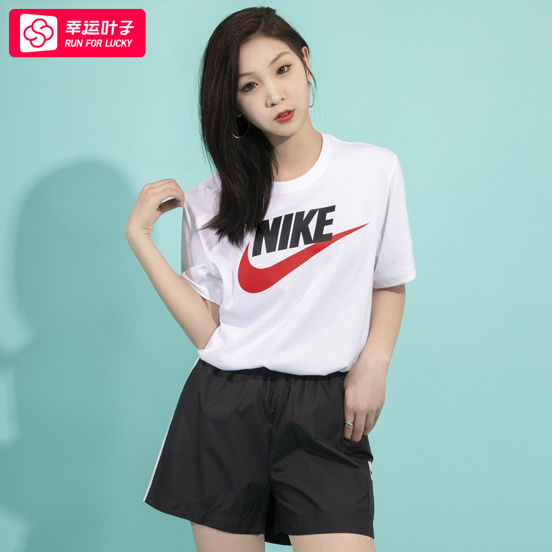 【开学简约穿搭】耐克短袖官方正品NIKE男装大学红白色休闲服运动服