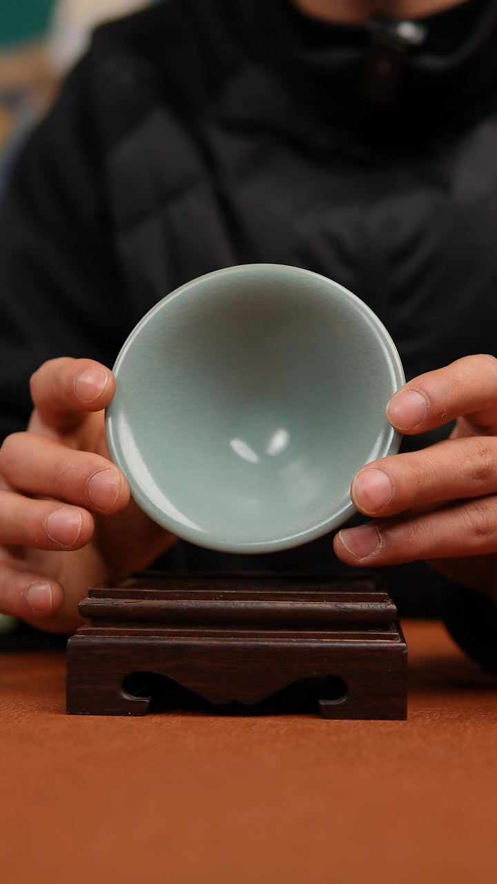 【闪购商品】瓷片原产地仿古斗笠杯微瑕福利