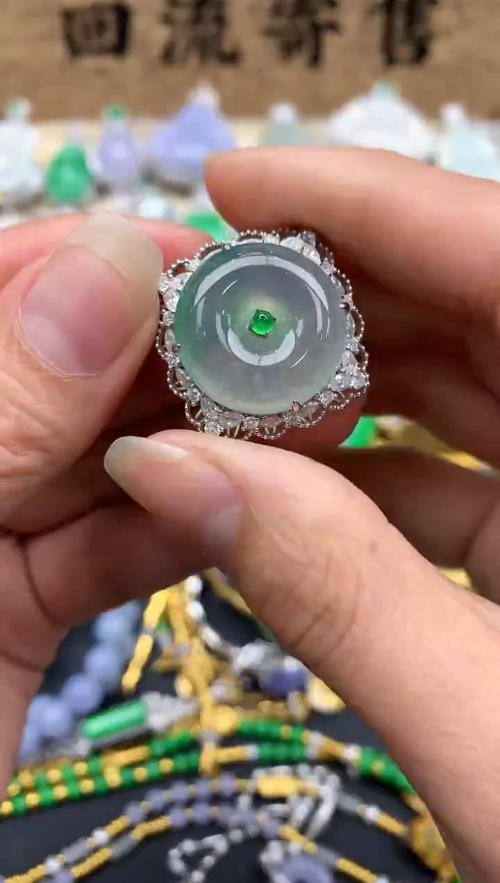 【闪购商品】翡翠颈饰18K金镶嵌464-中国好珍宝