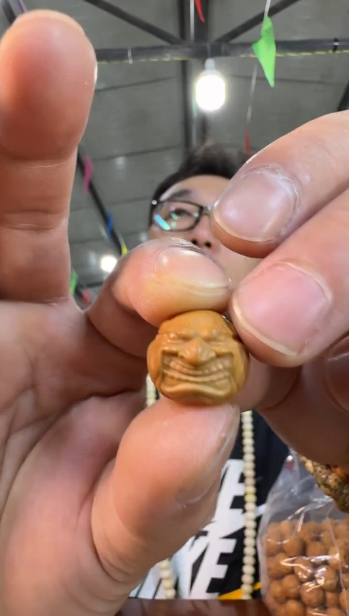 猴头核桃手串Z12猴头雕刻单颗