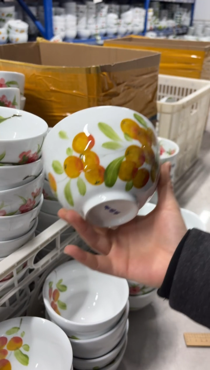 景德镇手绘釉中彩（食品级）墩墩碗