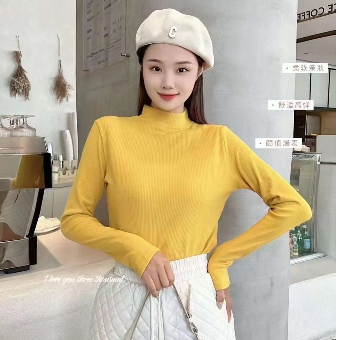 2305 时尚百搭糖果色打底衫 F02