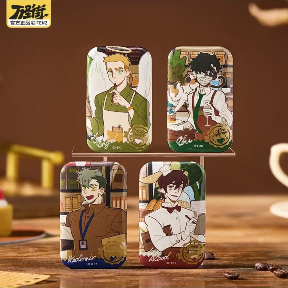 【万圣街】香醇时光马口铁徽章盲盒幻彩白葱吧唧周边胸针