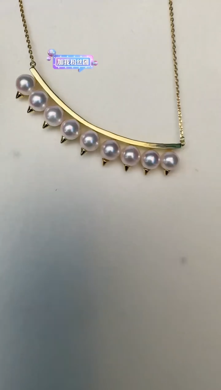 海水珍珠银S925镶嵌颈饰项链