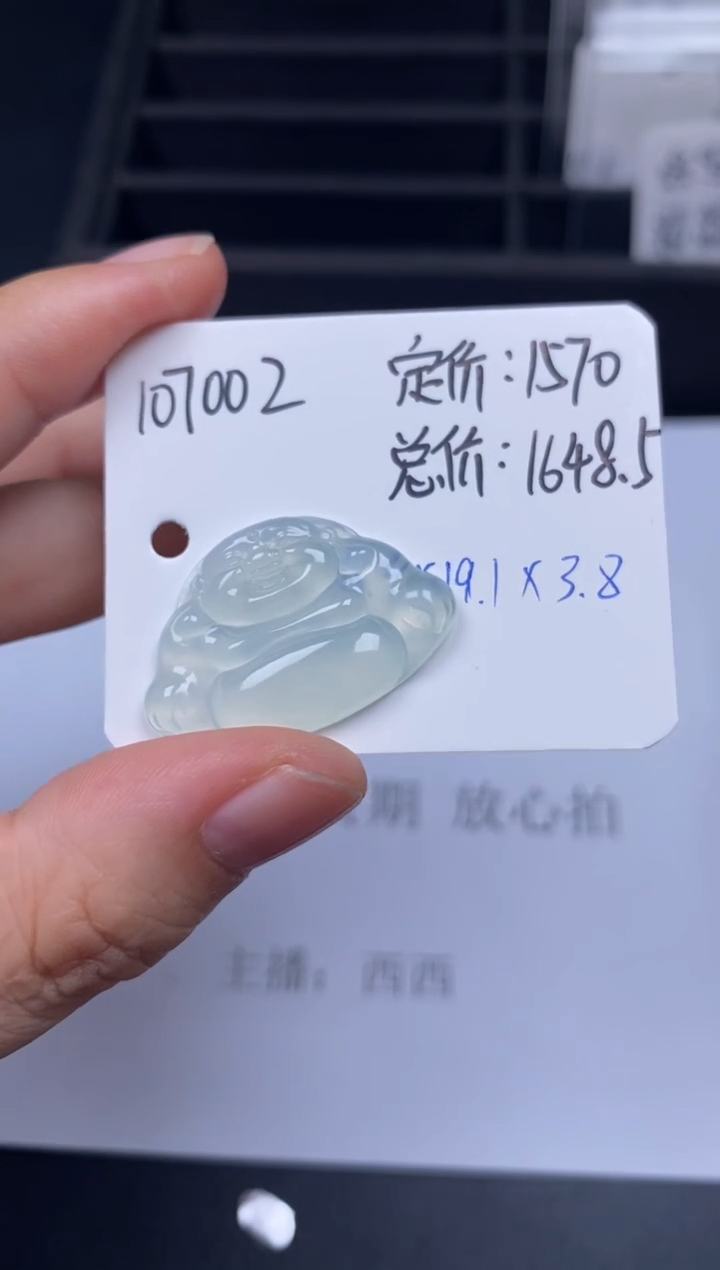 翡翠未镶嵌吊坠(不含链)107002