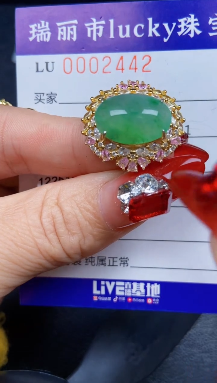 【闪购商品】翡翠颈饰银S925镶嵌2442