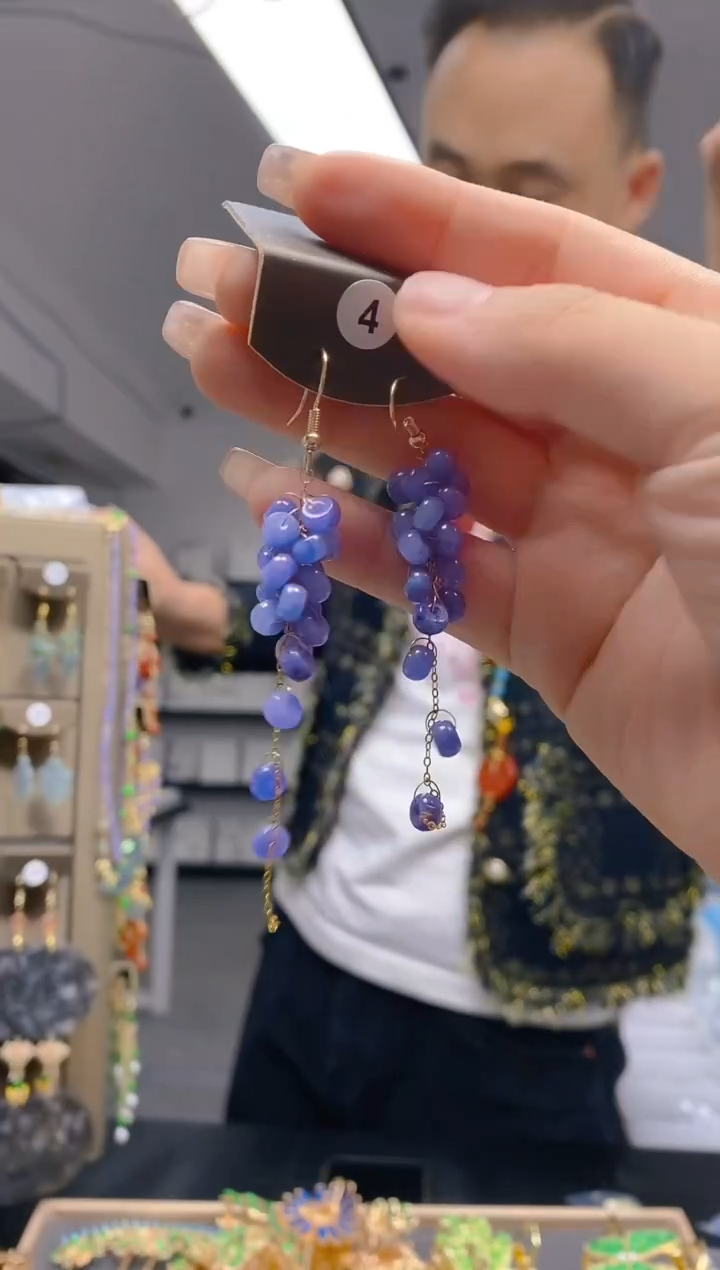 【闪购商品】翡翠耳饰合金174翡翠耳钩