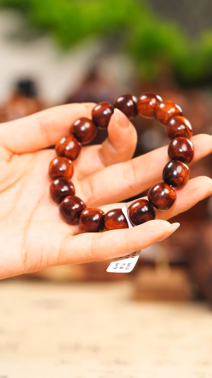 手串/手链黄花梨/降香黄檀海南黄花梨老料1.3*1.4单圈