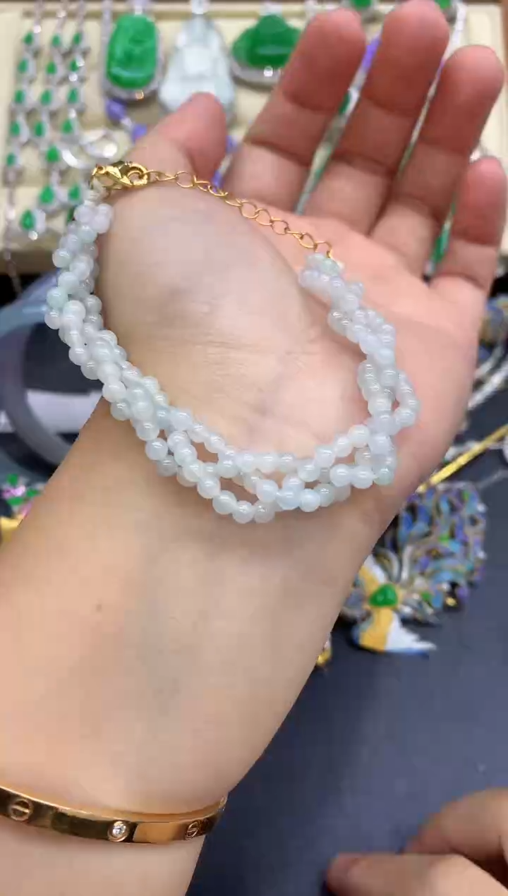 未镶嵌手链翡翠144-中国好珍宝
