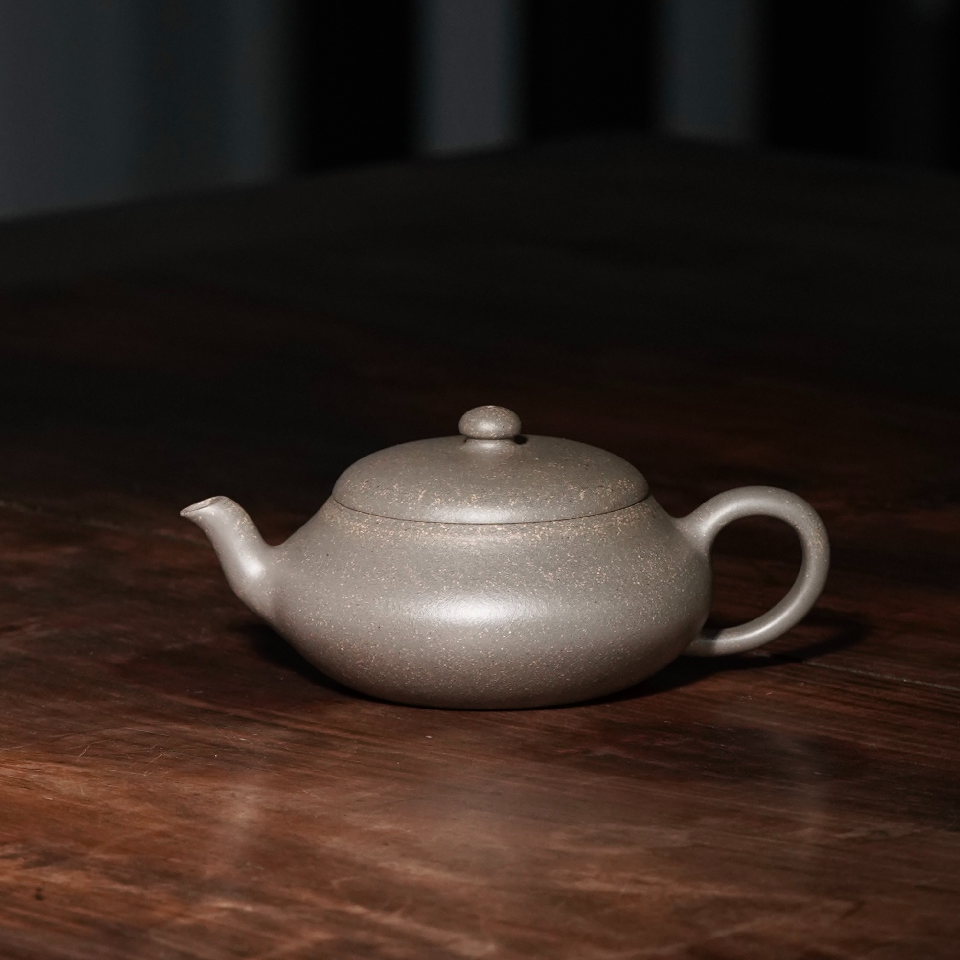 陶手 贺轩麟 《福禄》降坡还原烧 140cc 紫砂壶 全手工制作