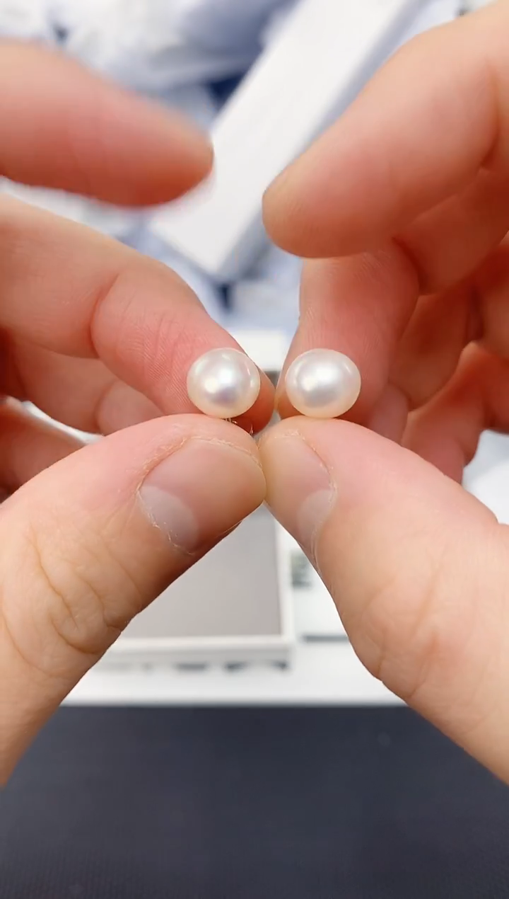 未镶嵌耳饰淡水珍珠ed1070