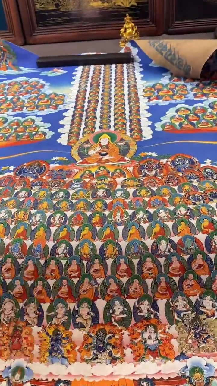 卷轴画王姬藏传唐卡艺术品