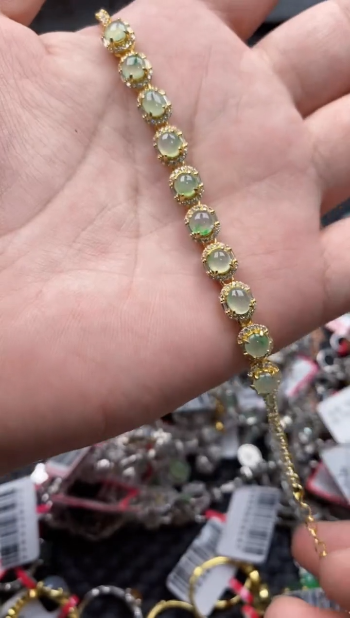 【闪购商品】翡翠戒指银S925镶嵌66666---3