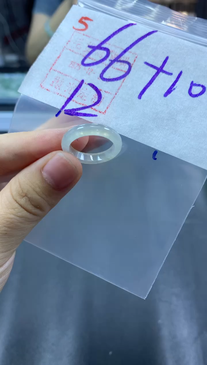 未镶嵌定制翡翠戒圈12#76毛货需精细抛光