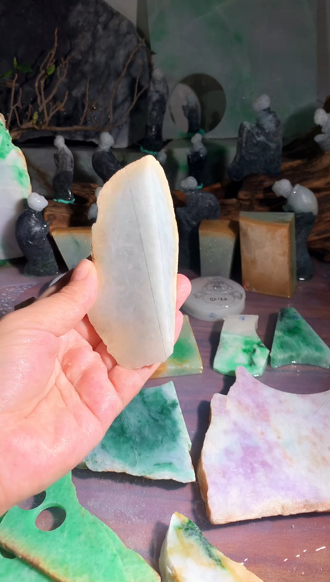 翡翠未镶嵌吊坠(不含链)G114