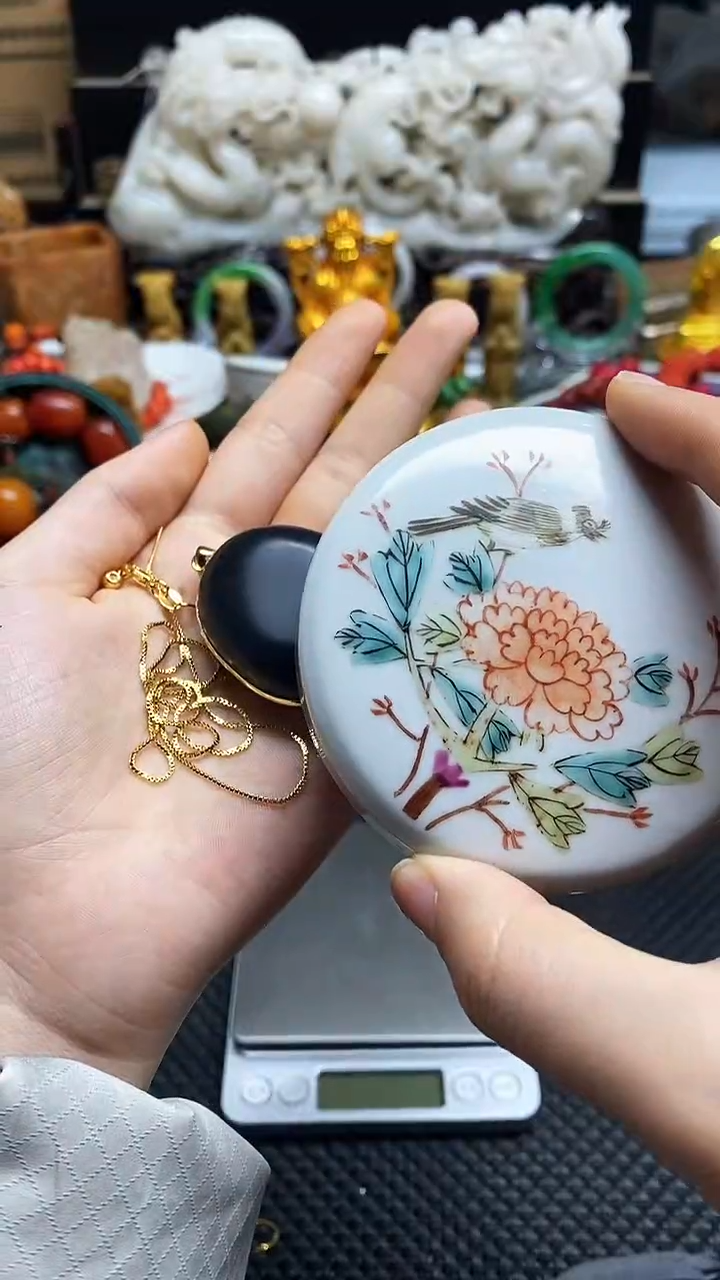 【闪购商品】瓷片瓷片瓷器 摆件1个