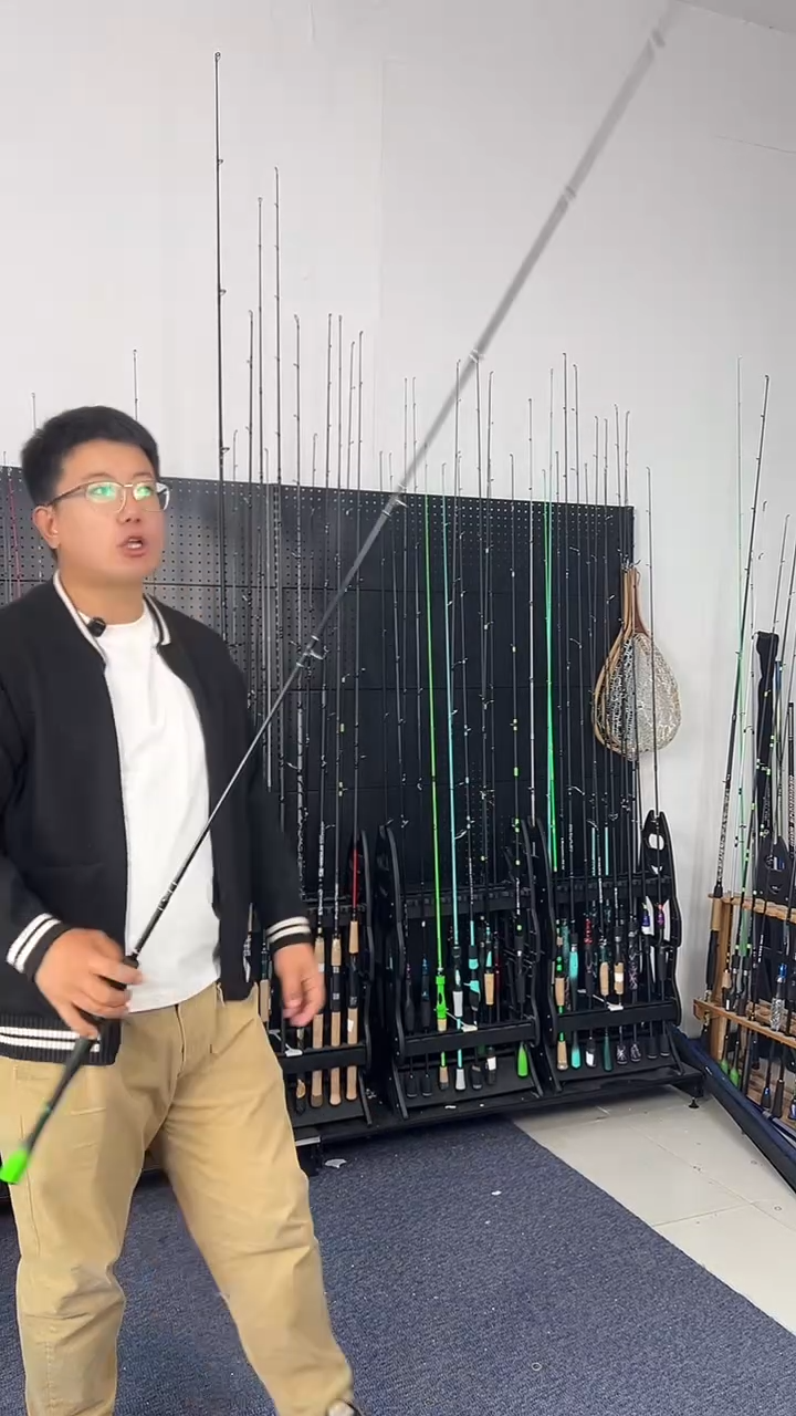 2.4m碳素竹叶青2.4米直柄（瑕疵尾货竿，没有售后，介意勿拍）