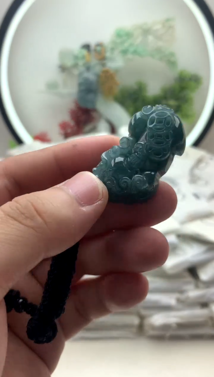 颈饰未镶嵌翡翠貔貅