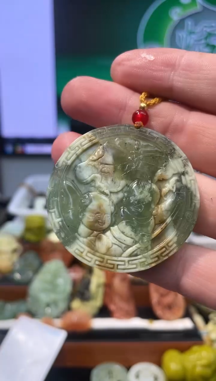 【闪购商品】岫玉吊坠未镶嵌·