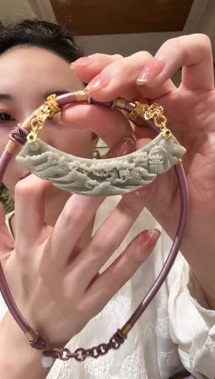【闪购商品】翡翠颈饰未镶嵌国风
