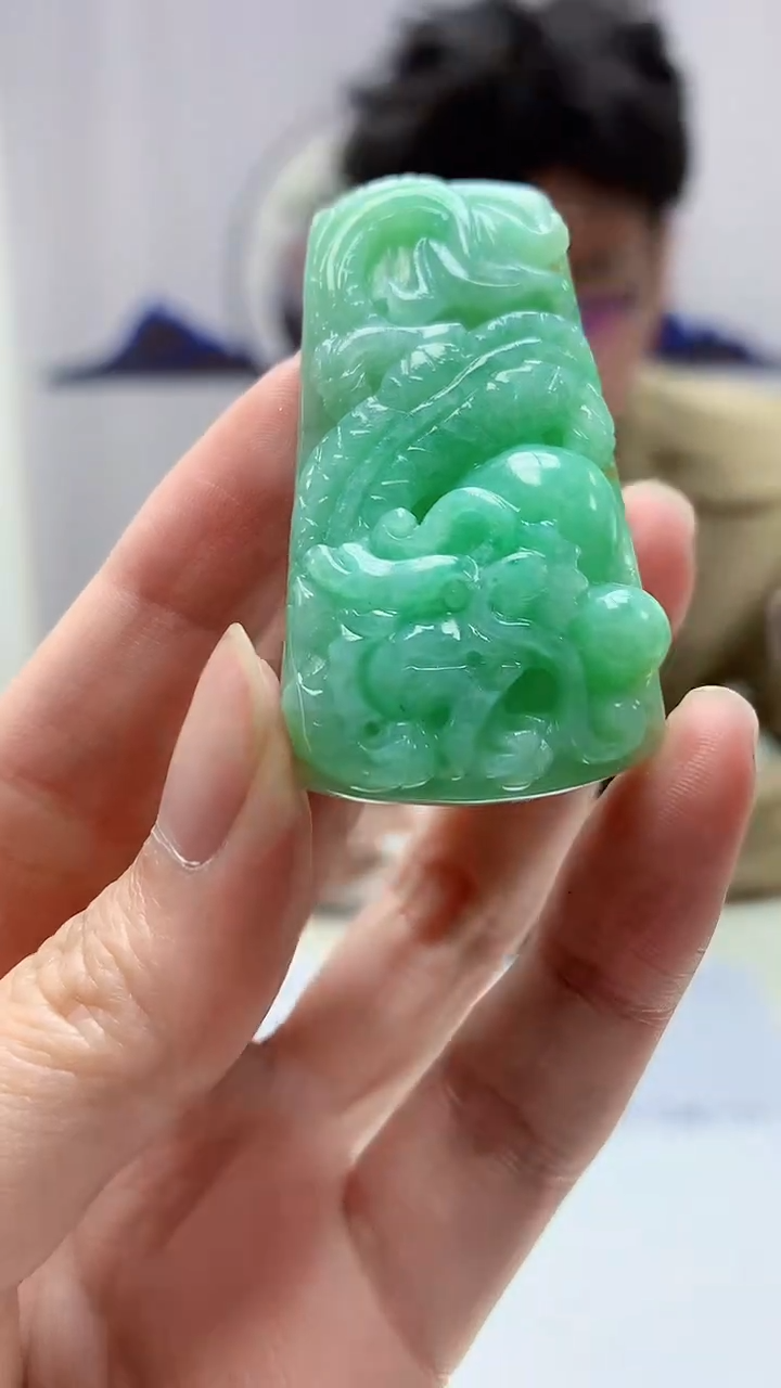 【闪购商品】定制翡翠未镶嵌4688zm-毛货挂件77