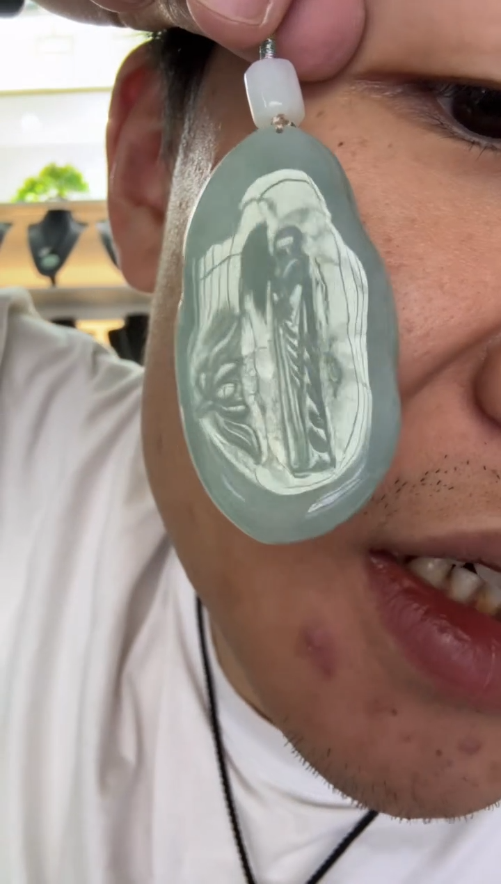 【闪购商品】翡翠颈饰未镶嵌天然翡翠A货孤品一件