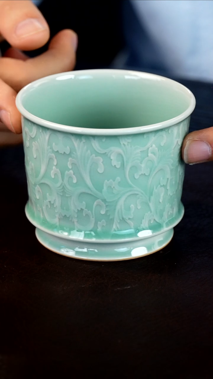 青瓷手工茶器包邮