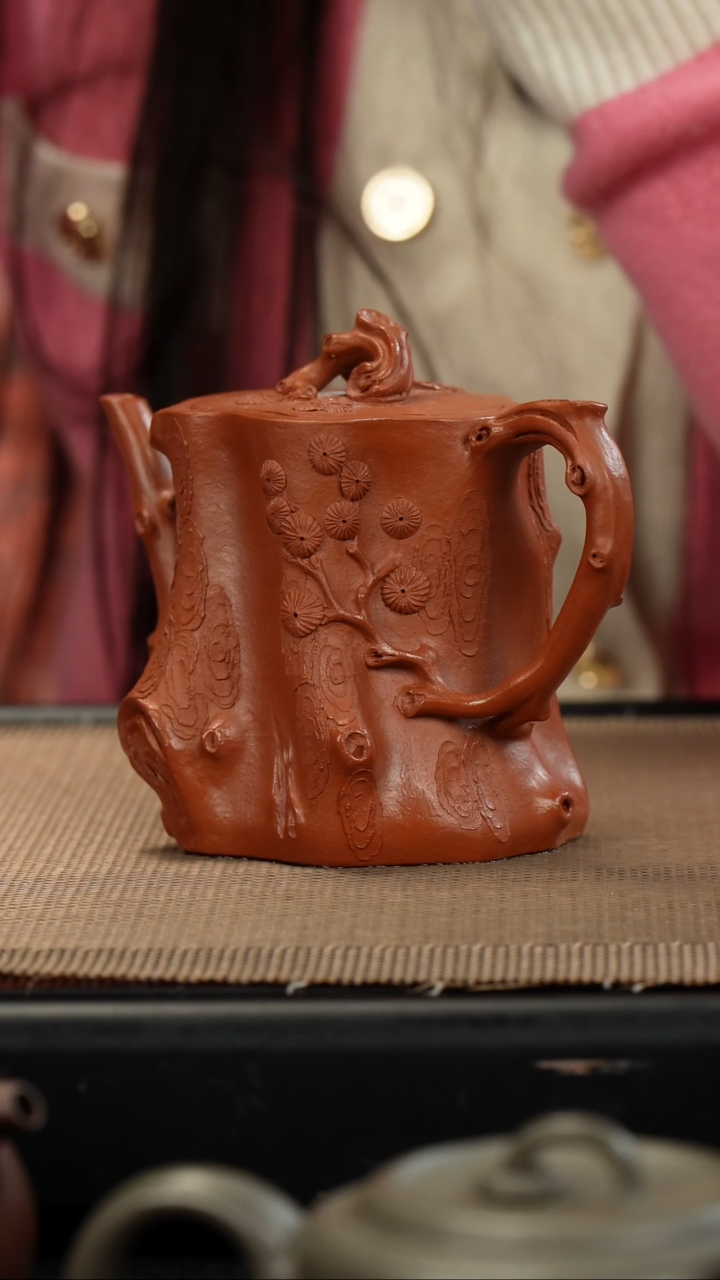 【闪购商品】紫砂茶壶朱泥松庄