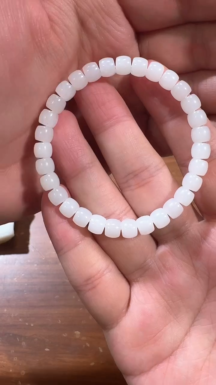 【闪购商品】和田玉手串未镶嵌0949  极限弧手串