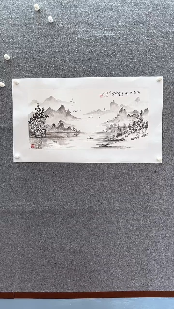 【闪购商品】国画山水图、、手绘、