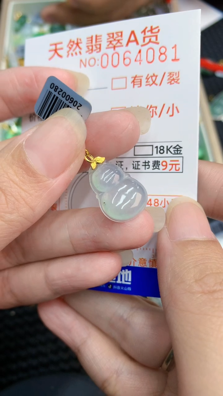 【闪购商品】翡翠颈饰18K金镶嵌            8