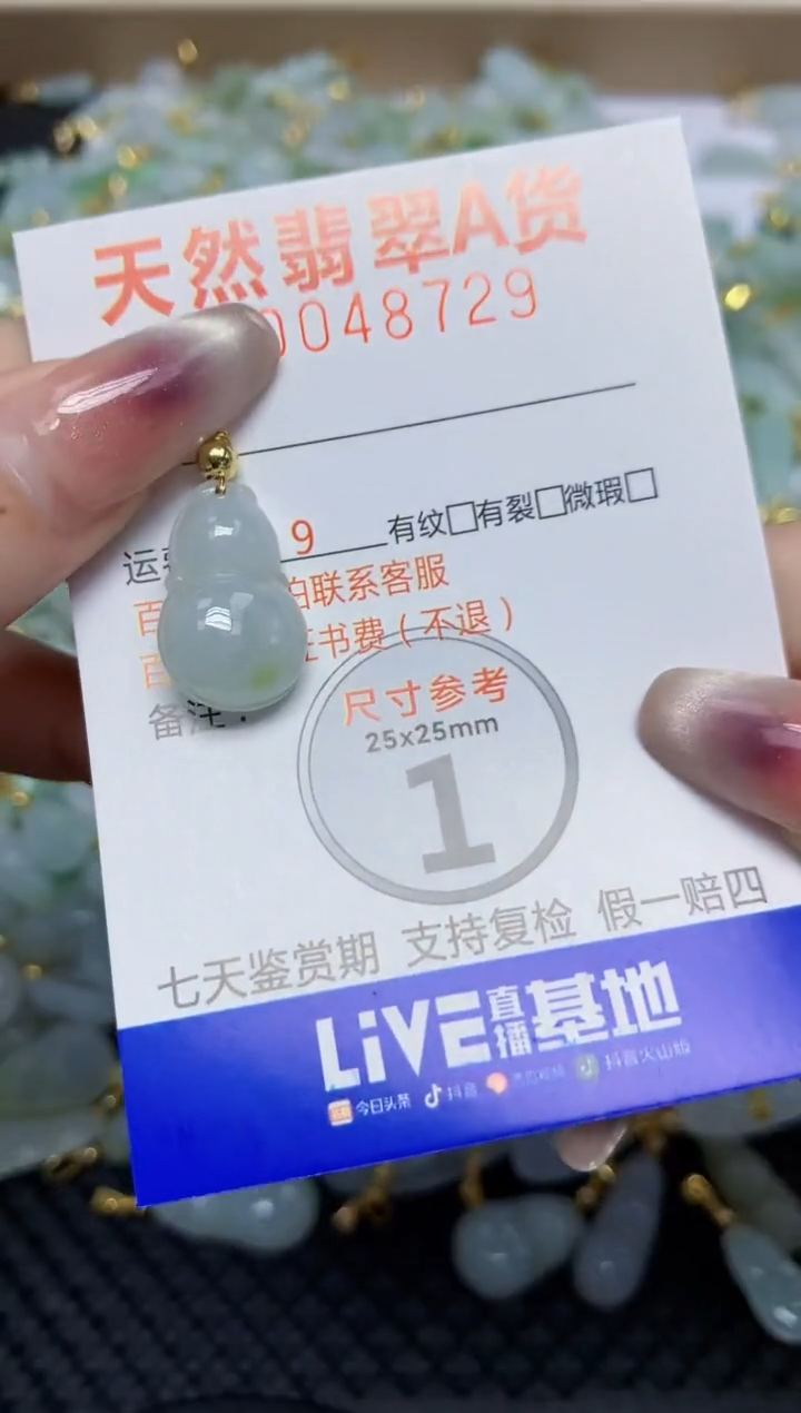 【闪购商品】翡翠颈饰合金天然翡翠A货