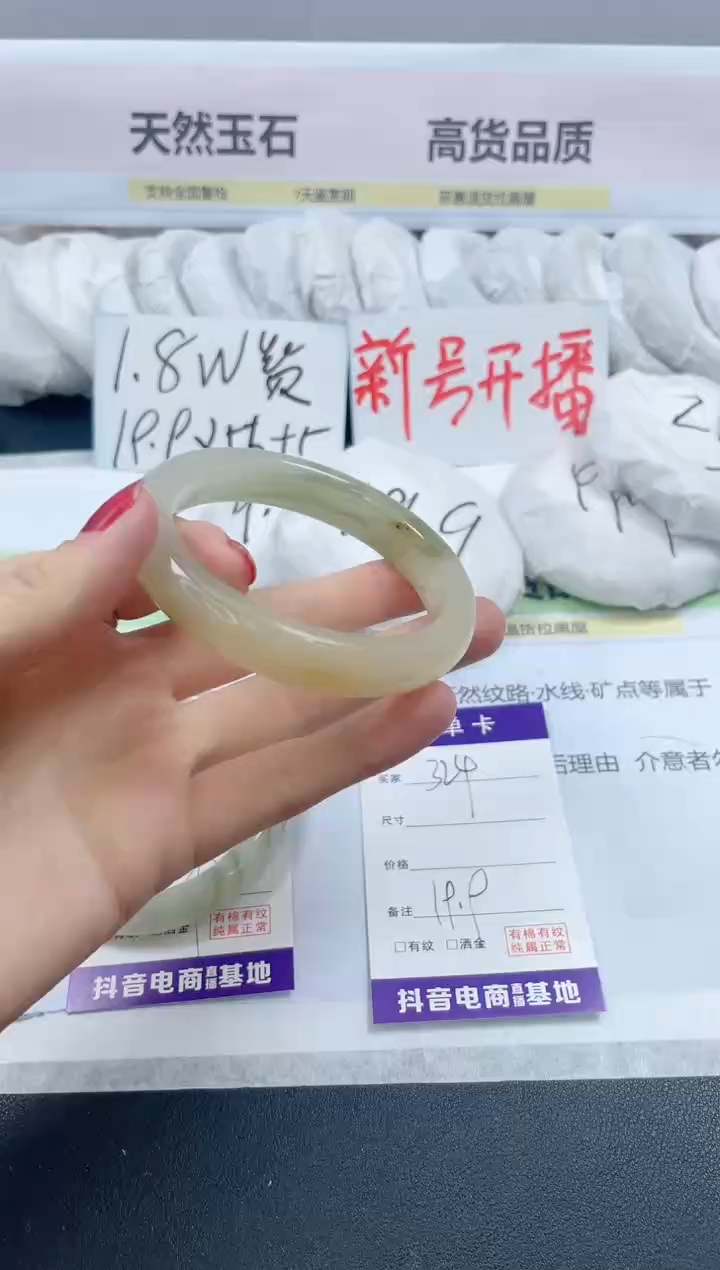 【闪购商品】石英质玉手镯未镶嵌324/56