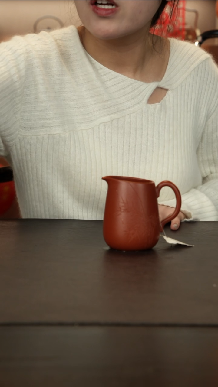 【闪购商品】紫砂茶杯直播福利李建军朱泥诗竹公道杯