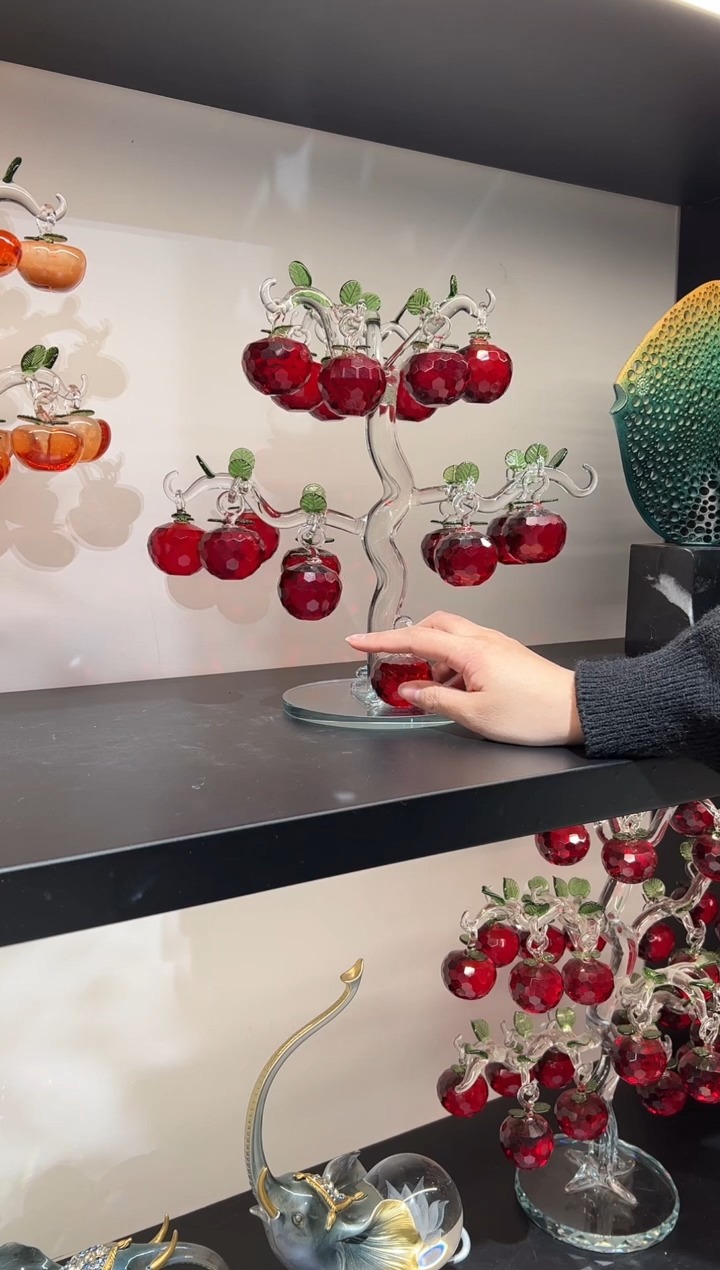 【闪购商品】琉璃18挂红色苹果树