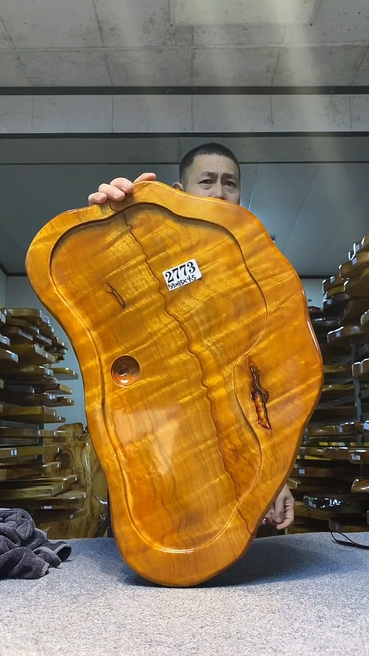 实木原木茶盘 一物一拍(不含配件）