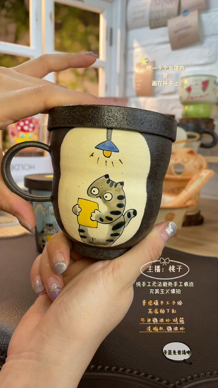摆件景德镇创意手绘可爱设计师款文创葫芦紫砂