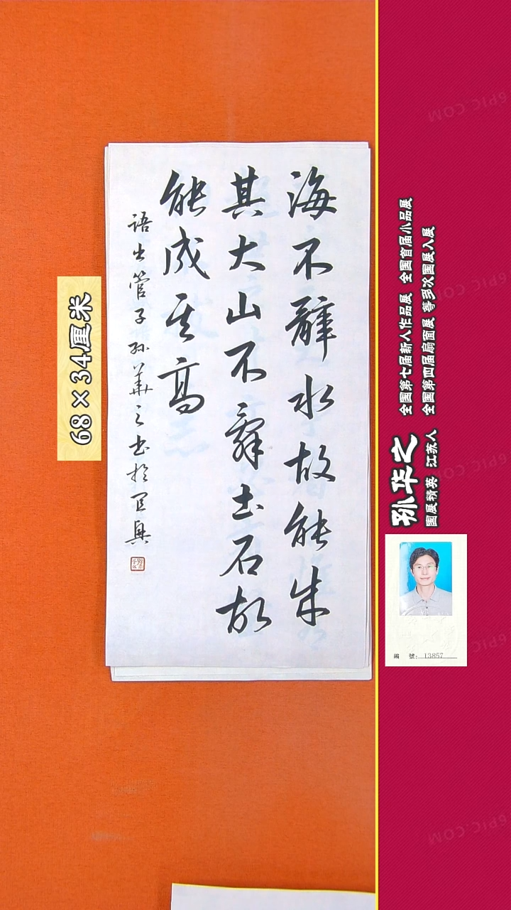 书法128R孙华之书法作品