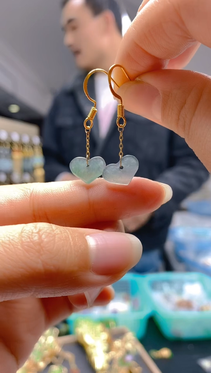 【闪购商品】翡翠耳饰合金0202翡翠耳钩