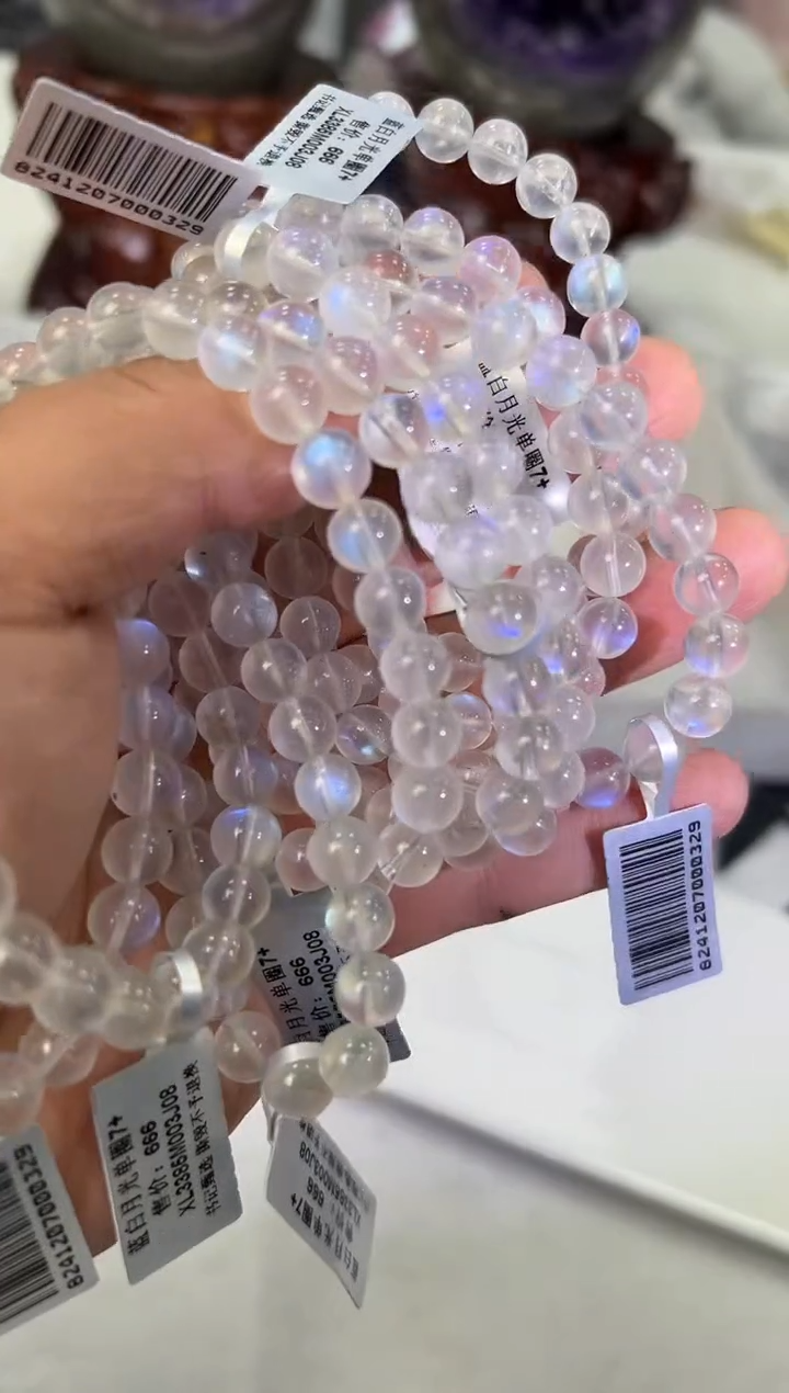 【闪购商品】月光石手链未镶嵌XL3385约7mm多样性发一件